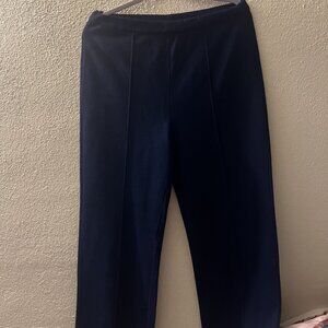 Ladies Navy blue Unbranded elasticated waist trousers size 12 No Tags